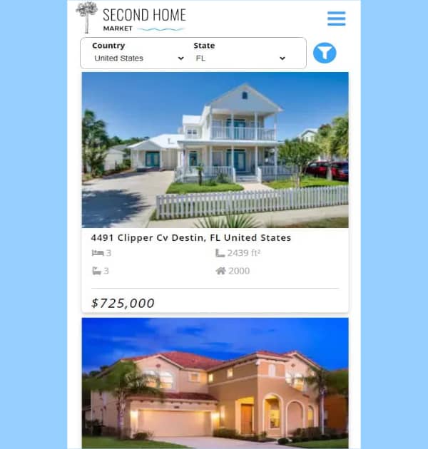 Second Home Market (Custom Website) - Kreative Tek Solutions